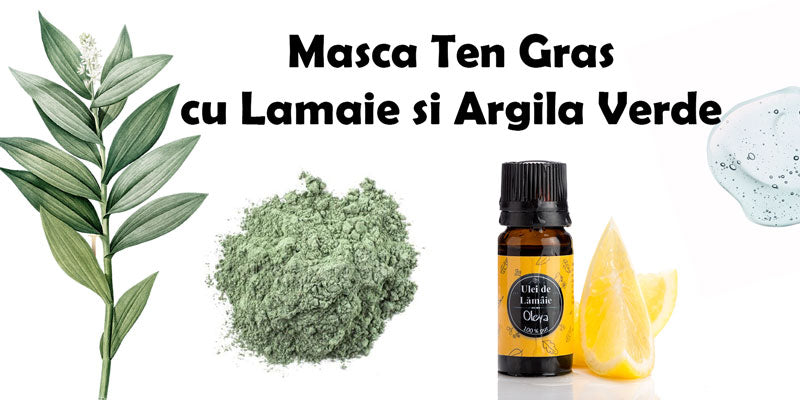 Masca detoxifianta cu Argila Verde si Ulei esential de Lamaie