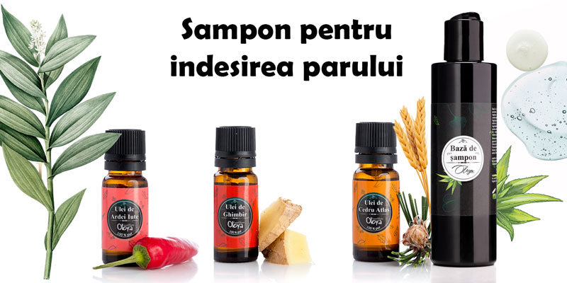 Sampon pentru indesirea parului cu Ulei de Ardei Iute si Rozmarin