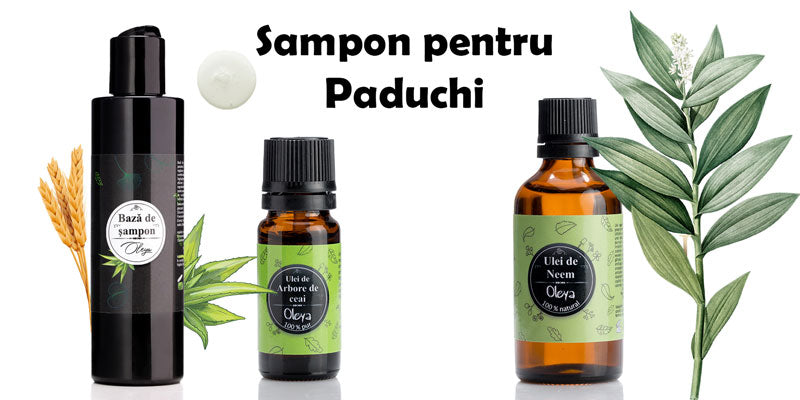 Sampon pentru paduchi cu Ulei Esential de Tea Tree si Neem