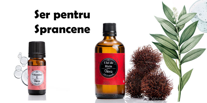 Tratament pentru cresterea sprancenelor cu Ulei de Ricin și Vitamina E