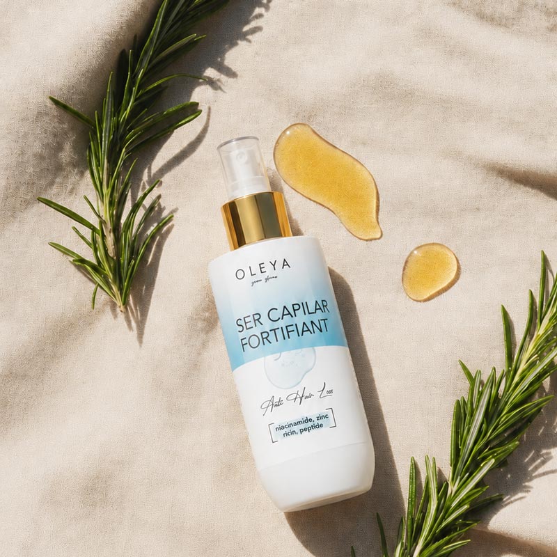 Anti Hair Loss - Ser capilar fortifiant cu niacinamide, zinc, ulei de ricin și peptide