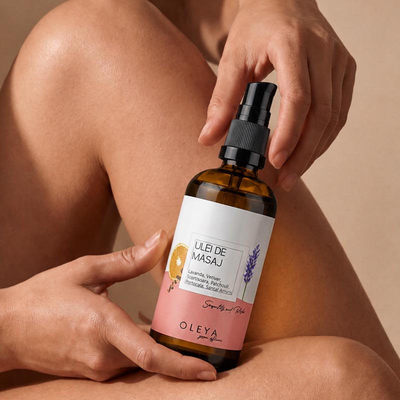 Senzuality and Relax - Ulei de masaj afrodisiac/relaxant cu Lavandă, Vetiver, Patchouli, Portocala și Santal