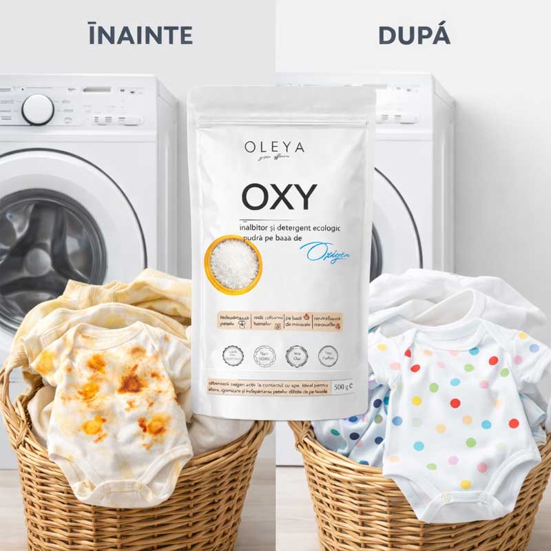 OXY - Inalbitor / Detergent ecologic pudra, fără parfum sau clor