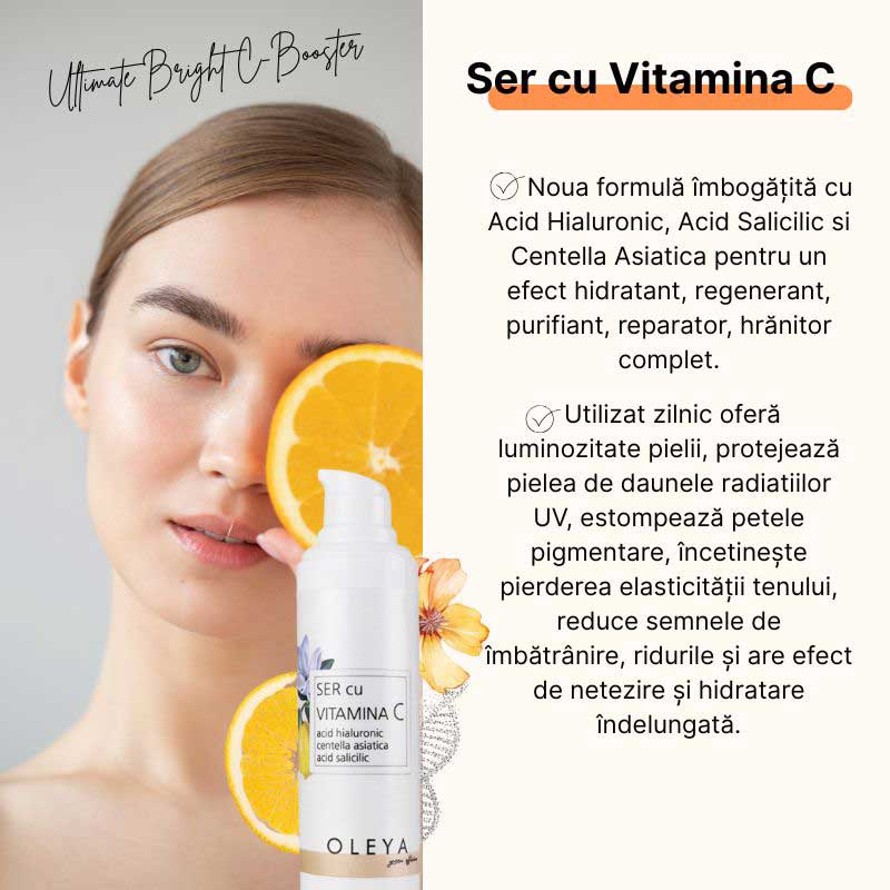 Ultimate Bright C-Booster - Ser cu Vitamina C, Acid Salicilic si Acid Hialuronic