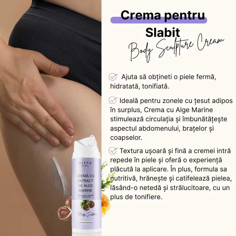 Body Sculpture Cream - Crema anticelulitica / remodelatoare cu Alge Marine, Nuc si Guggul