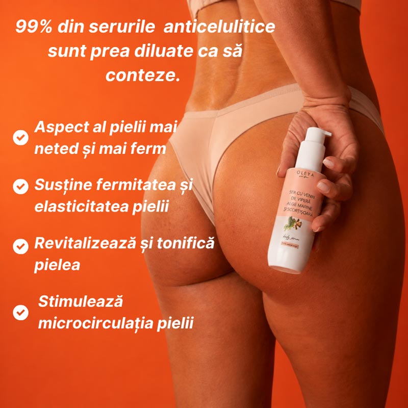 CelluControl Serum - Ser anticelulitic cu Venin de Vipera, Alge Marine si Scortisoara