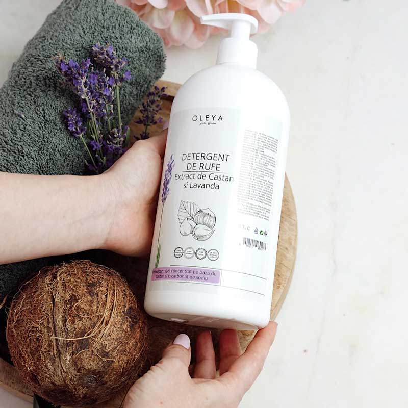 Detergent de Rufe 100% Natural cu extract de Castan si Lavanda