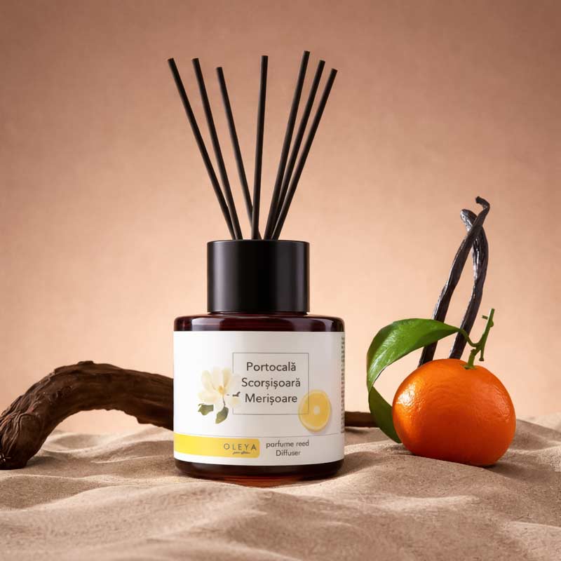 Reed  Diffuser - Parfum camera cu betisoare - Portocala Scortisoara Merisoare