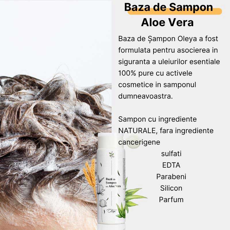 Baza de sampon cu Proteina de Grau si Aloe Vera
