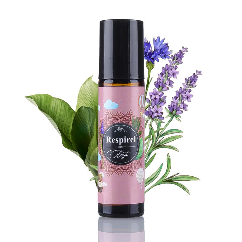 Respirel - ROLL-ON Uleiuri Esențiale pentru Copii cu Mandarin, Palmarosa, Lavanda si Arbore de Ceai