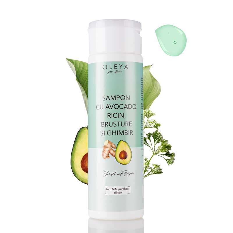 Growth and Repair - Sampon fortifiant cu Ulei Avocado, Ricin, Ghimbir si Brusture