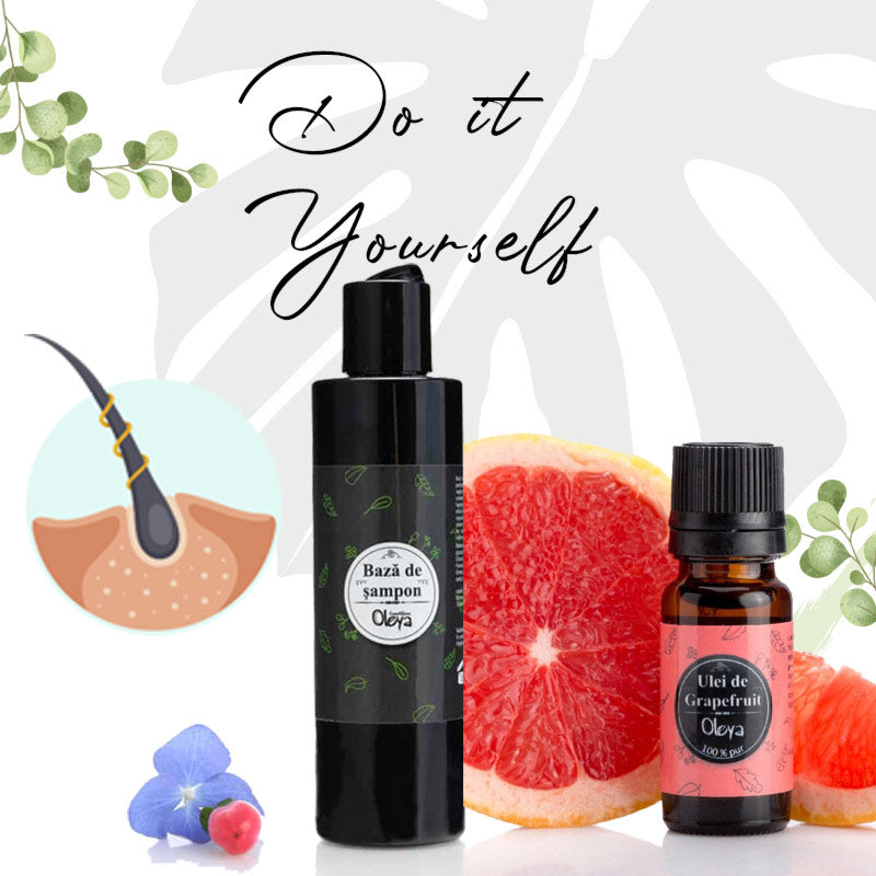 Sampon Citric-Mentolat pentru Par Gras cu Ulei de Grapefruit si Menta - Kit Cosmetica