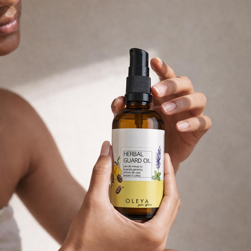 Herbal Guard Oil - Ulei împotriva țânțarilor cu Lavandă, Lamaie, Mentă Creata și Cafea
