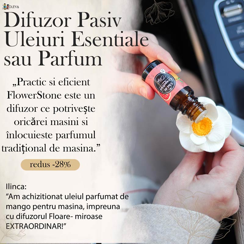 FlowerStone - Difuzor pasiv din ceramica pentru Masina